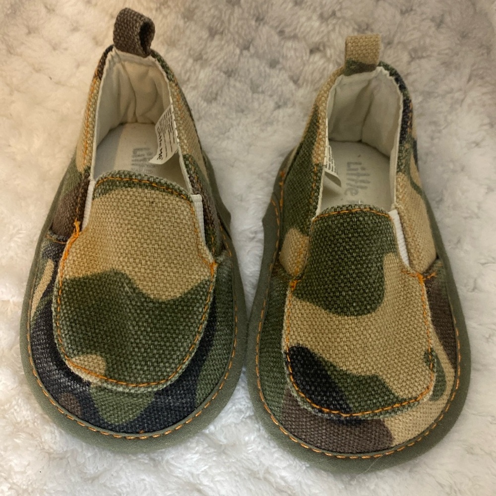 Little me camouflage baby shoes